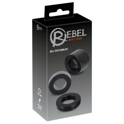 Rebel Men's Gear Kit de 3 Ballstretchers Stretching 25mm Noirs